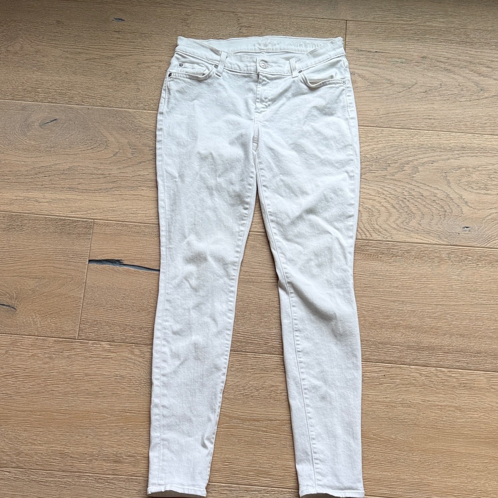 7 For All Mankind White Denim